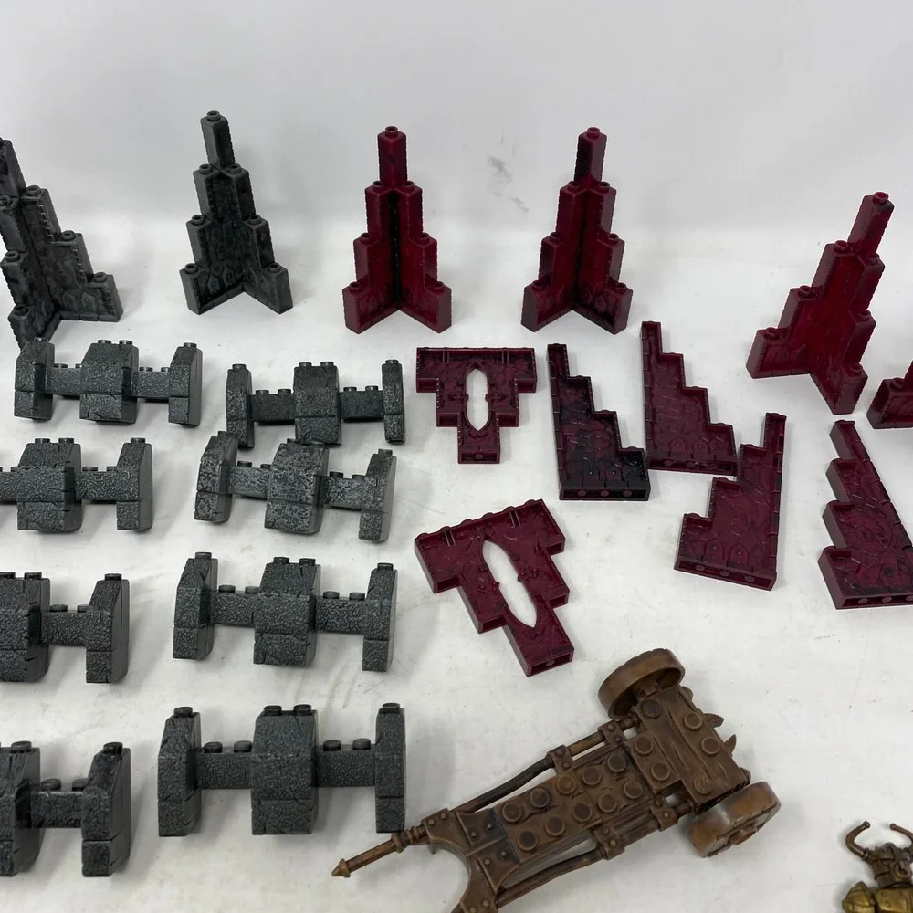 Mega Bloks Dragons Krystal Wars Iron Raiders Castle Walls Figures Lot Vintage